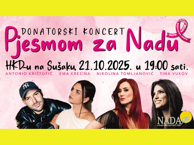 Pjesmom za Nadu: Tina Vukov, Nikolina Tomljanović, Antonio Krištofić, Ema Kresina